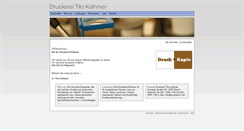 Desktop Screenshot of druckerei-kraehmer.de